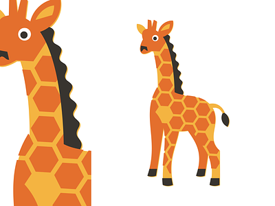 Giraffe animal branding geometry giraffe icon illustration wild wildlife zoo