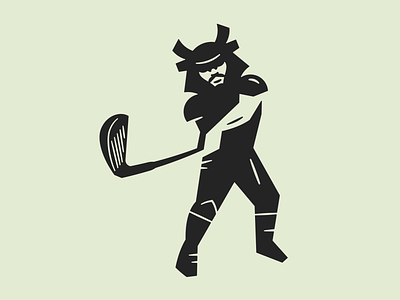 Par Warrior branding geometry golf golf clubs graphic design icon illustration iron logo mizuno samurai shapes warrior