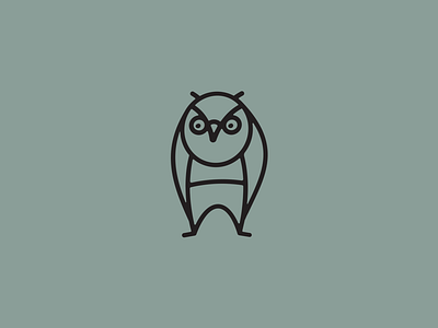 Owl illustration line owl
