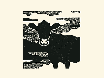 Cow cow illustration line night texture