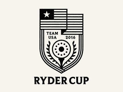Ryder Cup Badge 2016 ball cast iron cup golf pan ryder team tee usa
