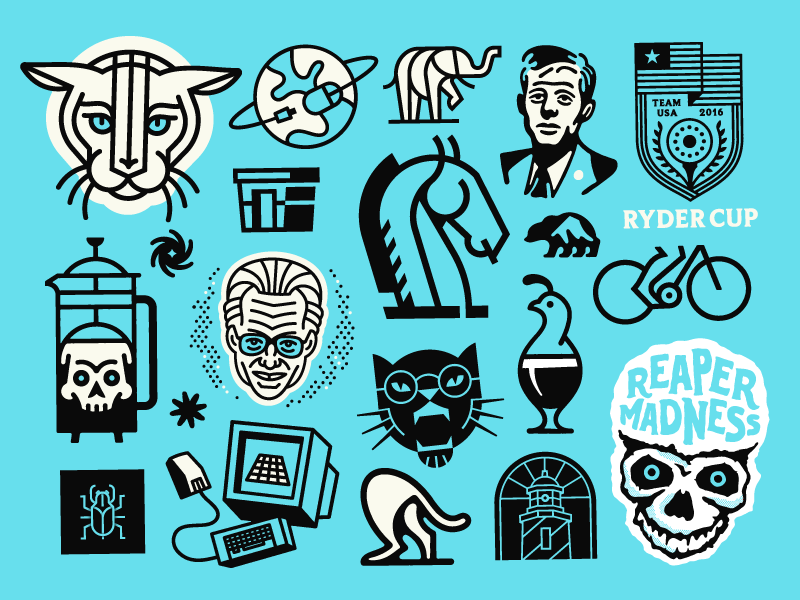Compilation illustration design logo compilation