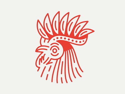 Rooster animal chicken geometric illustration line rooster