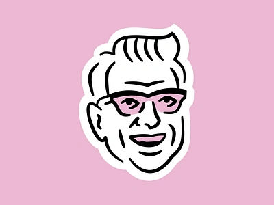 Mr. Cool 1950s cool eyes glasses hair illustration man mister mr smile teeth