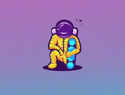 Space Man 2d adobe illustrator art artwork coreldraw design drawing graphic spaceman vector