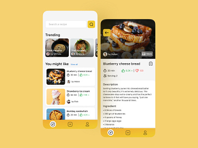 Find your Favourite Recipe part-2 2020 app concept design food food and drink food app mobile app design product product design trends trends 2020 ui uidesign ux uxui