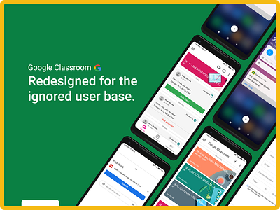 Google Classroom Redesign 2020 app design edtech education mobile app design product design trends trends 2020 uxui
