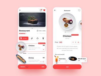 Mobile app for restaurants design figma mobile ui ux ux design ux ui design
