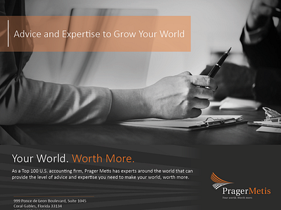 Print Advertisement for an Accounting Firm