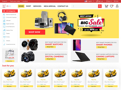 CartZone High Converting E-Commerce Site Landing Page UI Design