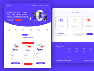 Modern Clean Website UX/UI design