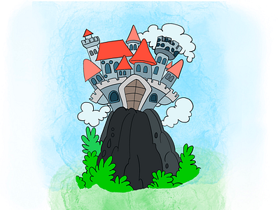 Toon Castle Illustration illustration procreate