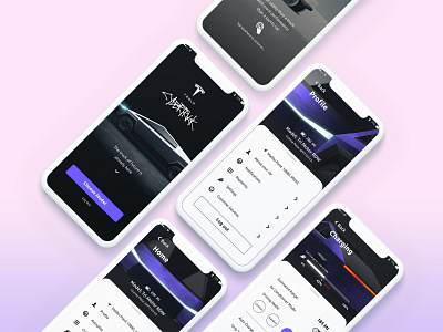 Tesla Cybertruck: Mobile App Concept Design 🤯 app design app designer application design application ui ui ui ux ui design ui designer uidesign uiux