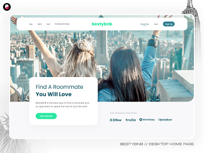 BestyBnB Home Page Design