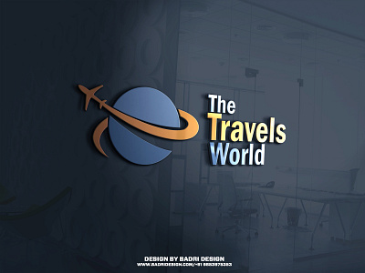 The Travels World Logo Design. advertising branding design graphicdesign illustration logo marketing minimal photoshop vector