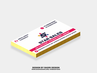 Star sales business card design advertising branding business card design businesscard design graphicdesign marketing printing visitingcard visual design