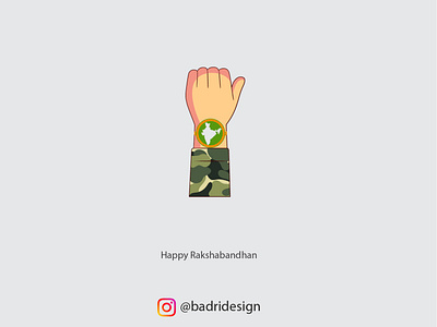 Happy Rakshabandhan 2020 advertising army branding design graphicdesign illustration india indian minimal