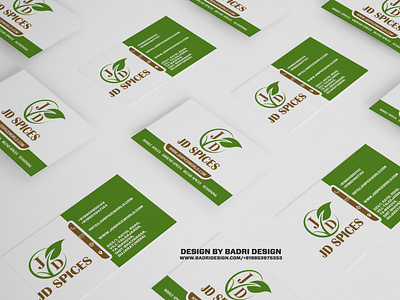 JD Spices Business Card Design