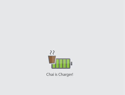 Chai is a charger! branding branding design businesscard chai design food graphicdesign illustration marketing minimal photoshop tea