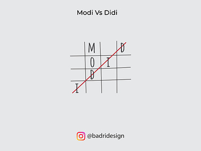 Modi Vs Didi advertising branding design designer graphicdesign illustration marketing minimal