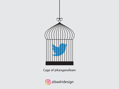 Kangana Ranaut Removed From Twitter. advertising brand identity branding creative design design graphicdesign illustration marketing minimal photoshop
