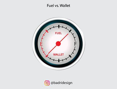 Fuel vs. Wallet advertising branding creative design design fuel graphic design graphicdesign illustration logo marketing vector