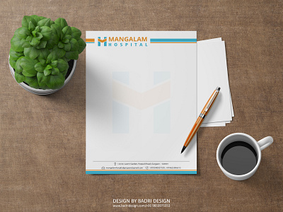 Mangalam Hospital badridesign brandidentitycard business creative creativedesign designer grahicdesigner graphic graphicdesign illustration letter letterhead letterheaddesign letterheadmockup logodesigns logoinspirations minimalism photoshop printmedia vectortracing