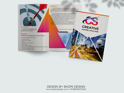 Creative System & Solution brochure design.