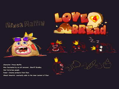 Love and bread 2d art cg character concept digitalart gameart hackaton illustration