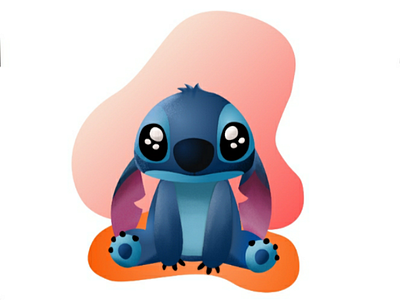 Sad Stitch character cute design illustration stitch