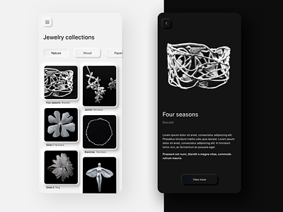 Neumorphic Jewelry App