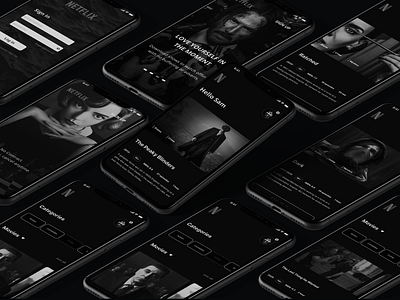 Netflix App Redesign-UX/UI project