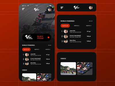 motoGP app branding branding design design illustration minimal typography ui ux web