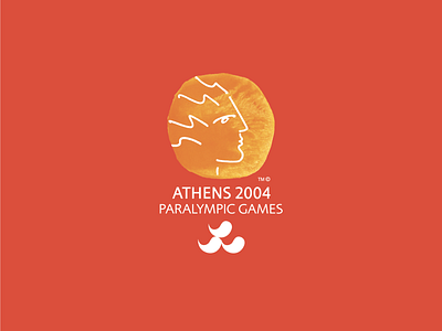 ATHENS 2004 Paralympic Games emblem branding graphic design handmade logo handmade print logo