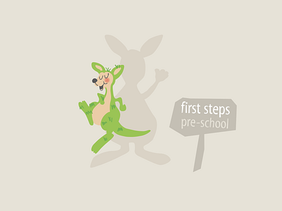 Logo proposal for FIRST STEPS pre-school branding graphic design illustration logo