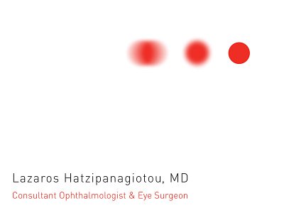 Logo and identity for HATZIPANAGIOTOU eye-clinic branding graphic design logo stationery stationery set visual identity