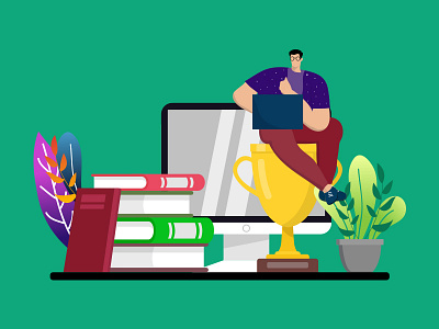 Flat Illustration Education Concept