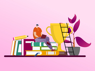 Flat Illustration Education Concept