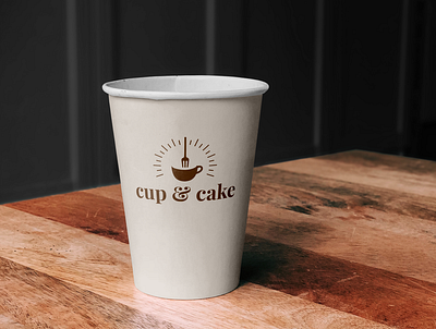 Cup & Cake Paper Coffee Cup branding