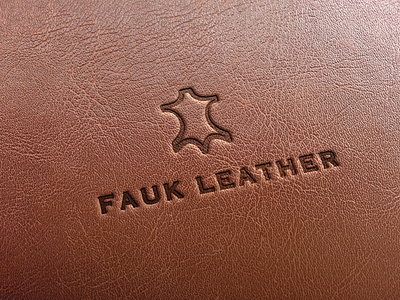 Fauk Leather Stamp branding design