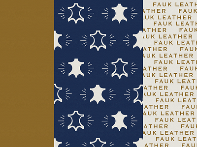 Fauk Leather Patterns branding design