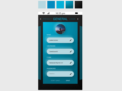 SETTINGS Ui #day006 dailyui dailyui006 designers graphicdesigner ui uidesign uidesigner vector