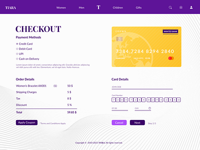 Credit Card Checkout-UI