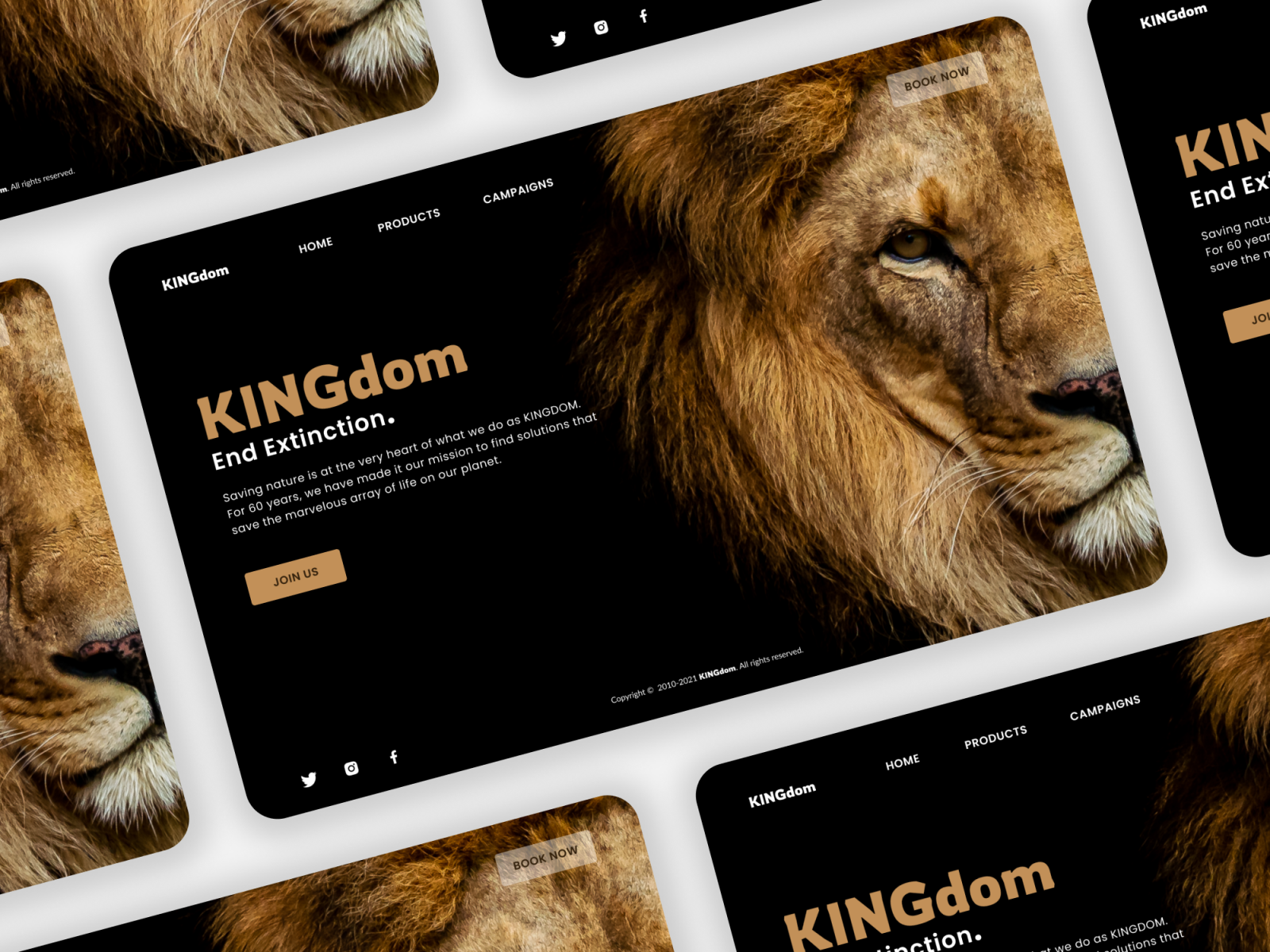 Landing Page UI by Jaffrina Joseph on Dribbble