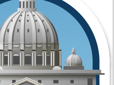 St. Peter's Basilica is getting there. gowalla in progress rome vector