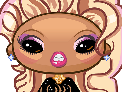 Rupaul alan defibaugh drag illustrator queen rpdr rpdr6 rupaul vector