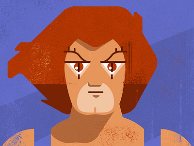 Lion-O 100days 80s cartoon pop thundercats vector