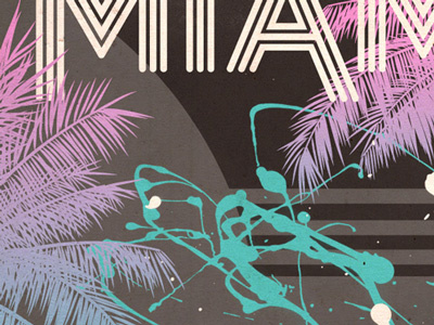 Miami, FL Gowalla City Guide Postcard