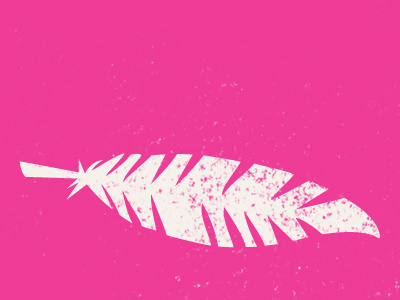 Feather alan defibaugh new pink vector
