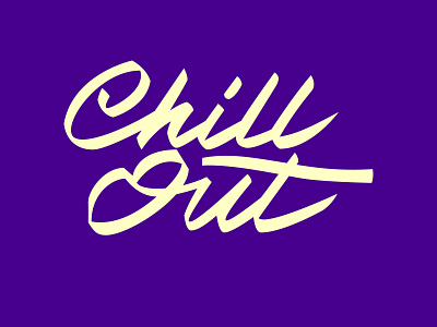 Chill Out Lettering custom lettering graphic designer graphiste hand lettering lettering